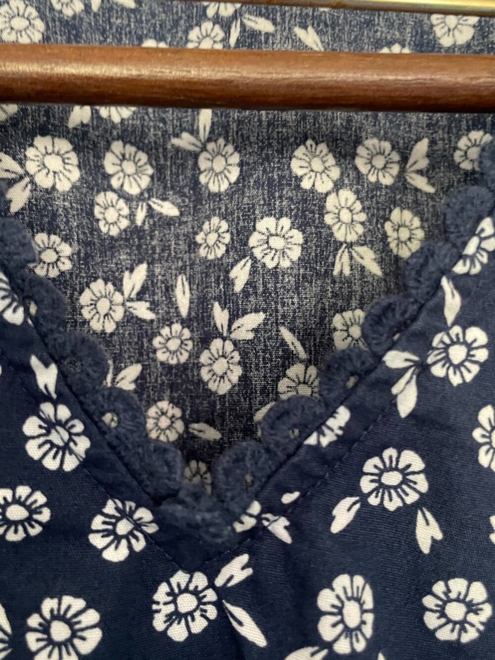 J Crew Lace Detail Midi Dress Size 2 Navy and White - Picture 4 of 8